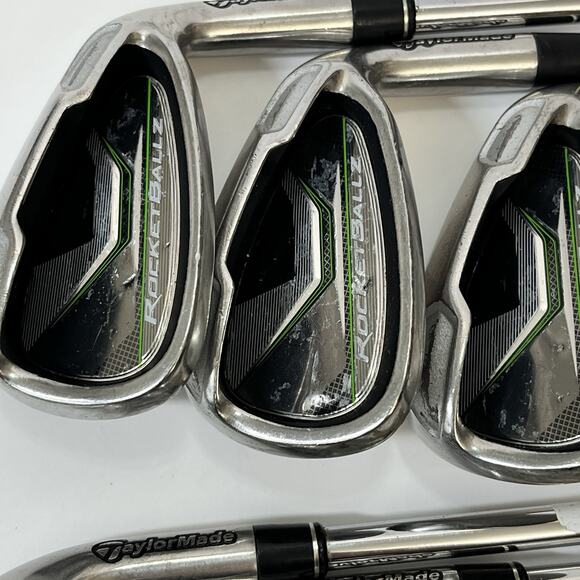 Taylormade Rocketballz Iron Set 5-PW +1/2" Stiff-Flex Steel Shafts RH - Picture 3 of 16